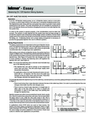 White Paper - Balancing On/Off Injection Mixing Systems (Mar 1997 - Present)